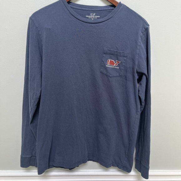 Vineyard Vines Kids Navy Long Sleeve Tee - Picture 7 of 8